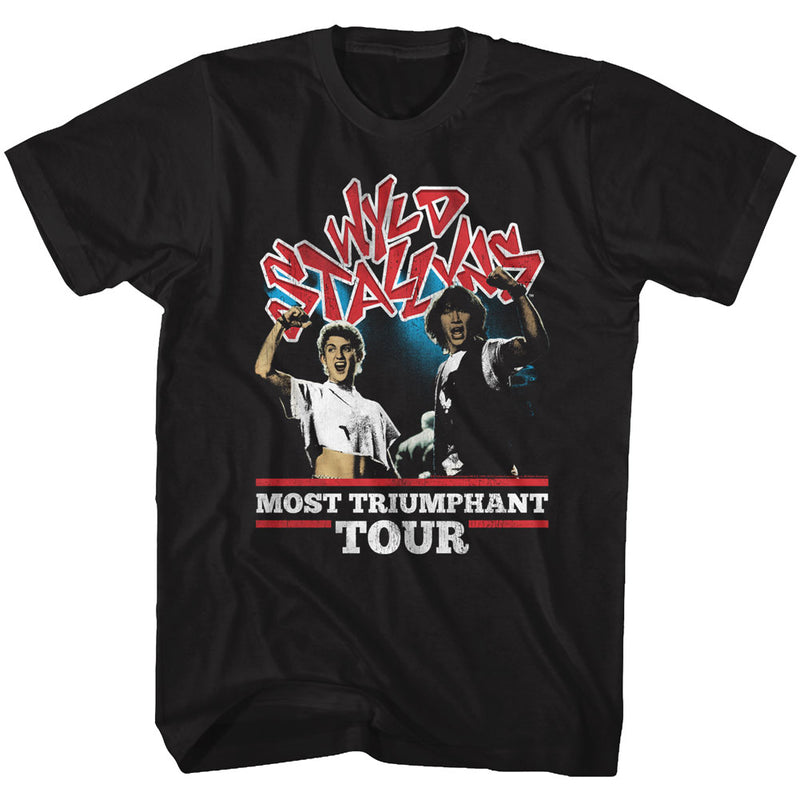 Bill And Ted Mens S/S T-Shirt - Most Triumphant - Solid Black