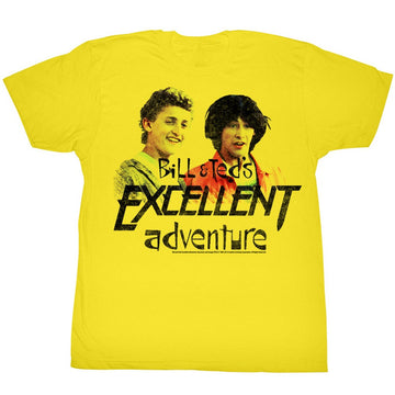 Bill And Ted Mens S/S T-Shirt - Dudes - Solid Yellow
