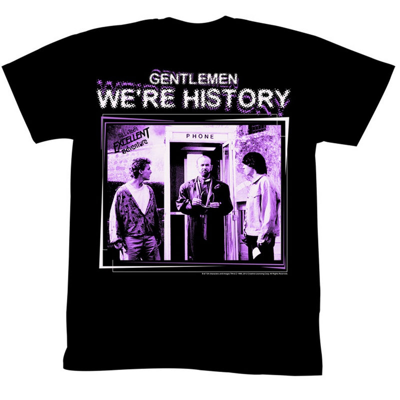 Bill And Ted Mens S/S T-Shirt - Gwh - Solid Black