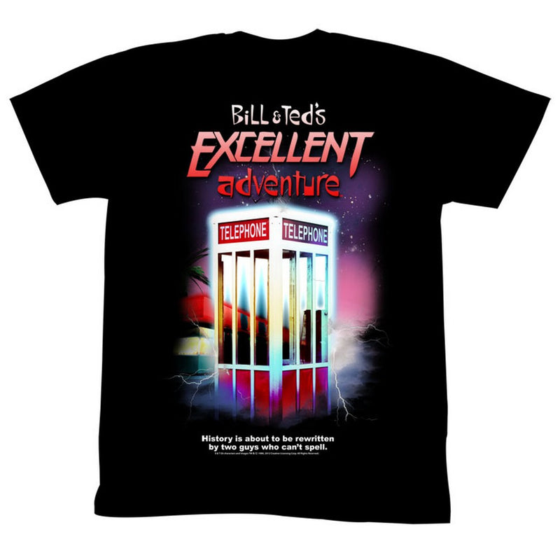 Bill And Ted Mens S/S T-Shirt - Gcs - Solid Black