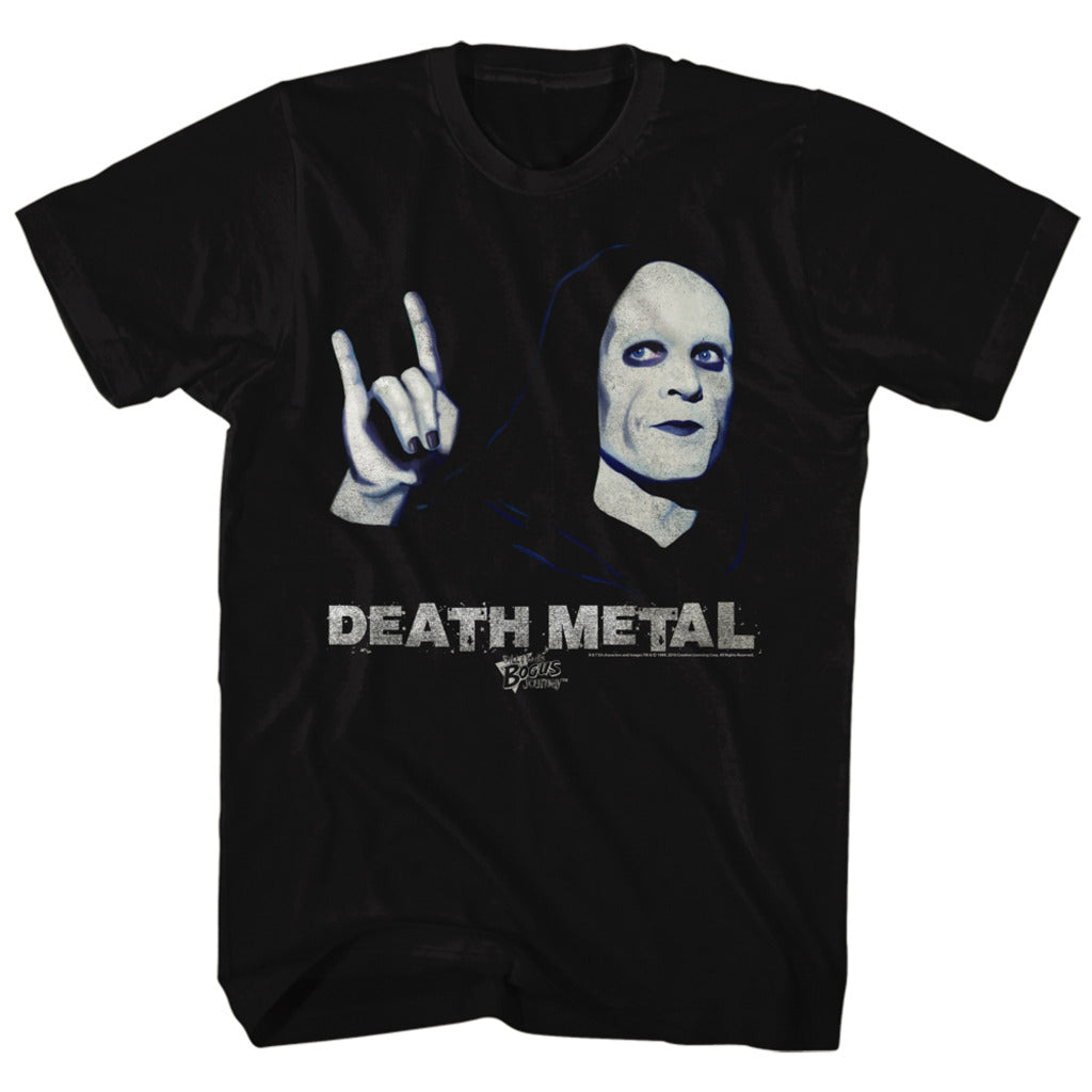 Bill And Ted Mens S/S T-Shirt - Death Metal - Solid Black