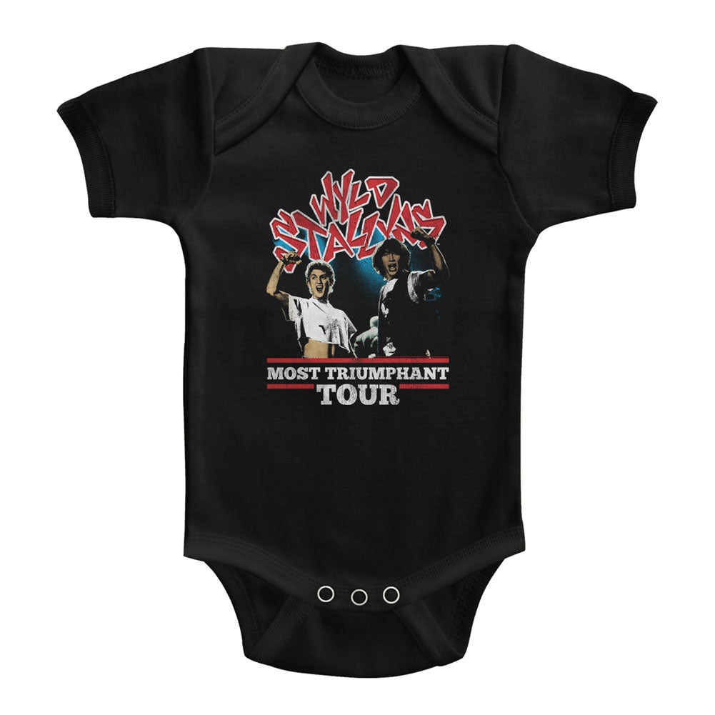 Bill And Ted Infant S/S Bodysuit - Most Triumphant - Solid Black