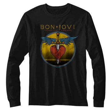 Bon Jovi Mens L/S T-Shirt - Bad Name - Solid Black