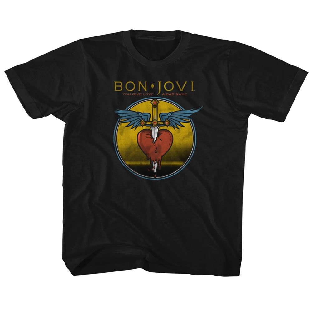Bon Jovi Toddler S/S T-Shirt - Bad Name - Solid Black