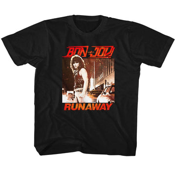 Bon Jovi Toddler S/S T-Shirt - Runaway - Solid Black