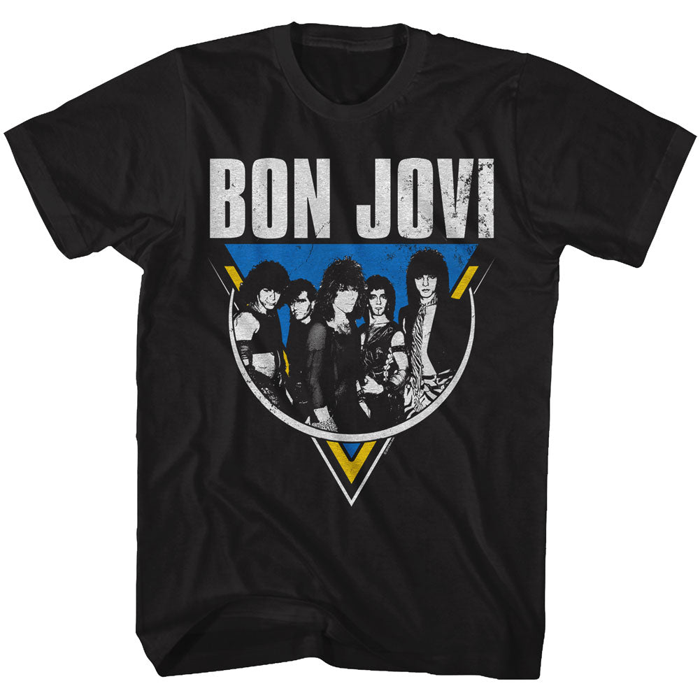 Bon Jovi Mens S/S T-Shirt - Jonbon - Solid Black