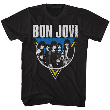 Bon Jovi Mens S/S T-Shirt - Jonbon - Solid Black