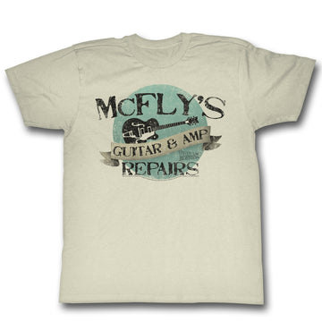 Back To The Future Mens S/S T-Shirt - Pairs Again - Solid Natural