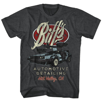 Back To The Future Mens S/S T-Shirt - Biff'S - Heather Black Heather