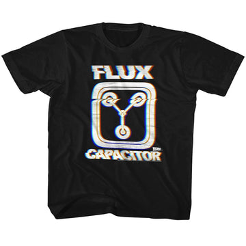 Back To The Future Toddler S/S T-Shirt - Flux - Solid Black