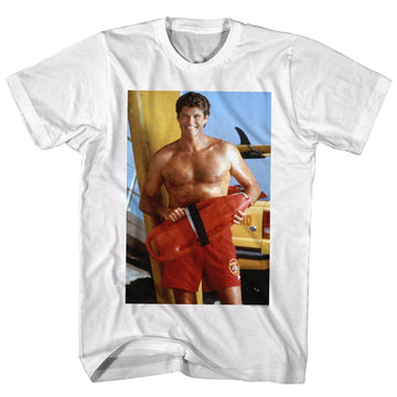 Baywatch Mens S/S T-Shirt - Hoff - Solid White