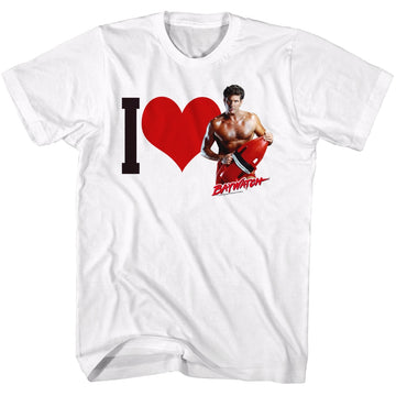 Baywatch Mens S/S T-Shirt - Hearthoff - Solid White