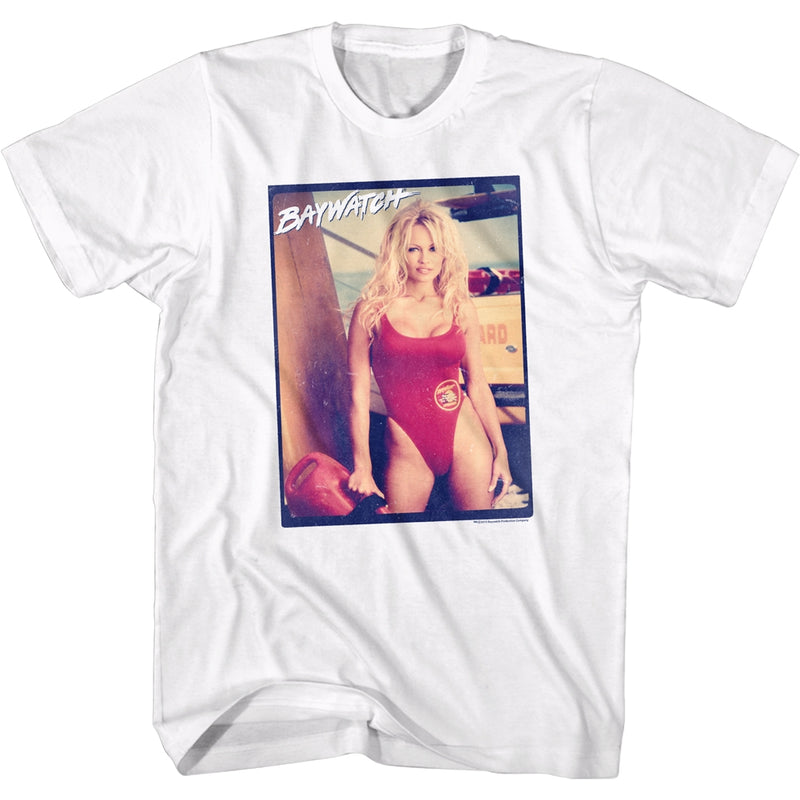 Baywatch Mens S/S T-Shirt - Instapam - Solid White