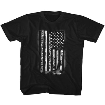 CBGB Toddler S/S T-Shirt - Flag - Solid Black