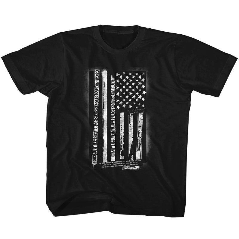 CBGB Toddler S/S T-Shirt - Logo - Solid Black
