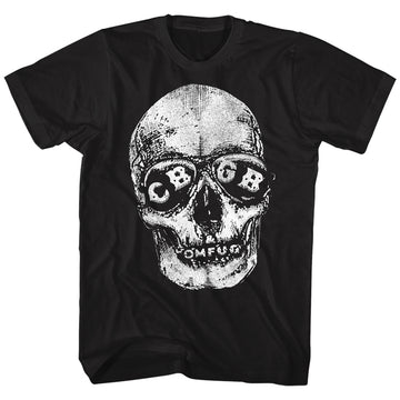 CBGB Mens S/S T-Shirt - Skeleton - Solid Black