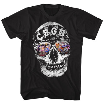 CBGB Mens S/S T-Shirt - Reflection - Solid Black