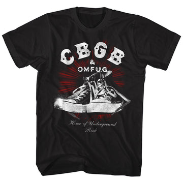 CBGB Mens S/S T-Shirt - Chux - Solid Black