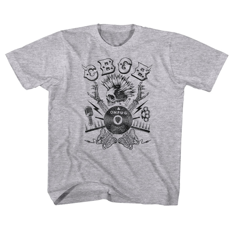CBGB Toddler S/S T-Shirt - Spinetars - Heather Gray Heather
