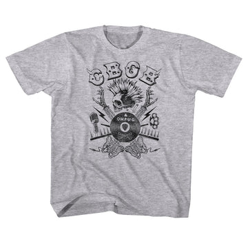 CBGB Toddler S/S T-Shirt - Spinetars - Heather Gray Heather
