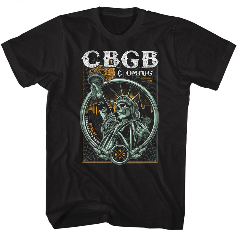 CBGB Mens S/S T-Shirt - Established 73 - Solid Black