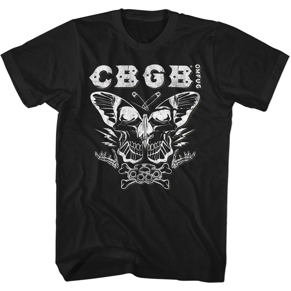 CBGB - Adult S/S T-Shirt - Butterfly Collage - Solid Black ...