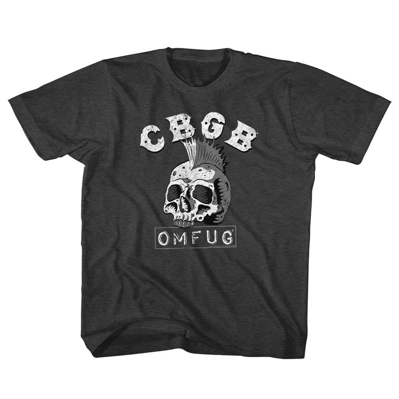 CBGB Toddler S/S T-Shirt - Dead Mohawk - Heather Black Heather