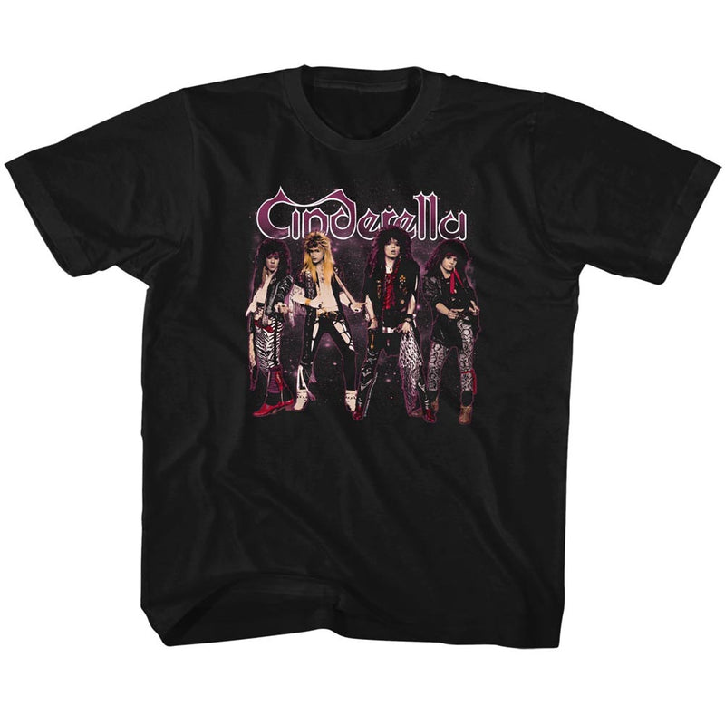 Cinderella Toddler S/S T-Shirt - Band Stands - Solid Black