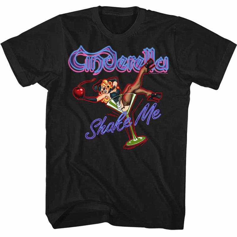 Cinderella Mens S/S T-Shirt - Shake Me - Solid Black