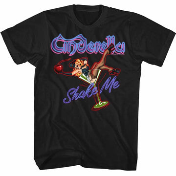 Cinderella Mens S/S T-Shirt - Shake Me - Solid Black