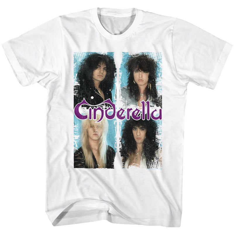Cinderella Mens S/S T-Shirt - Boxed In - Solid White