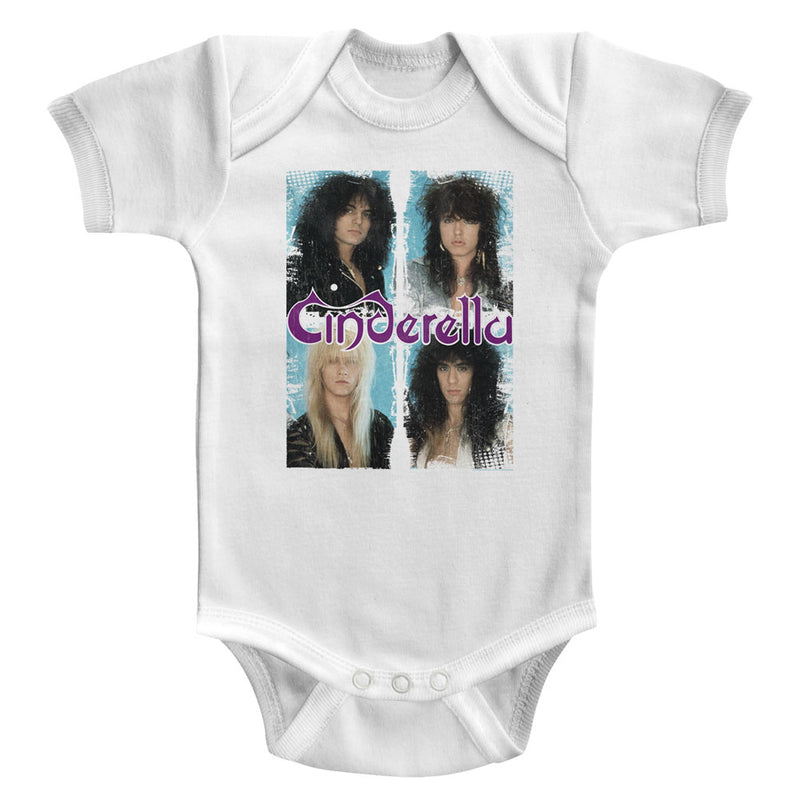Cinderella Infant S/S Bodysuit - Boxed In - Solid White