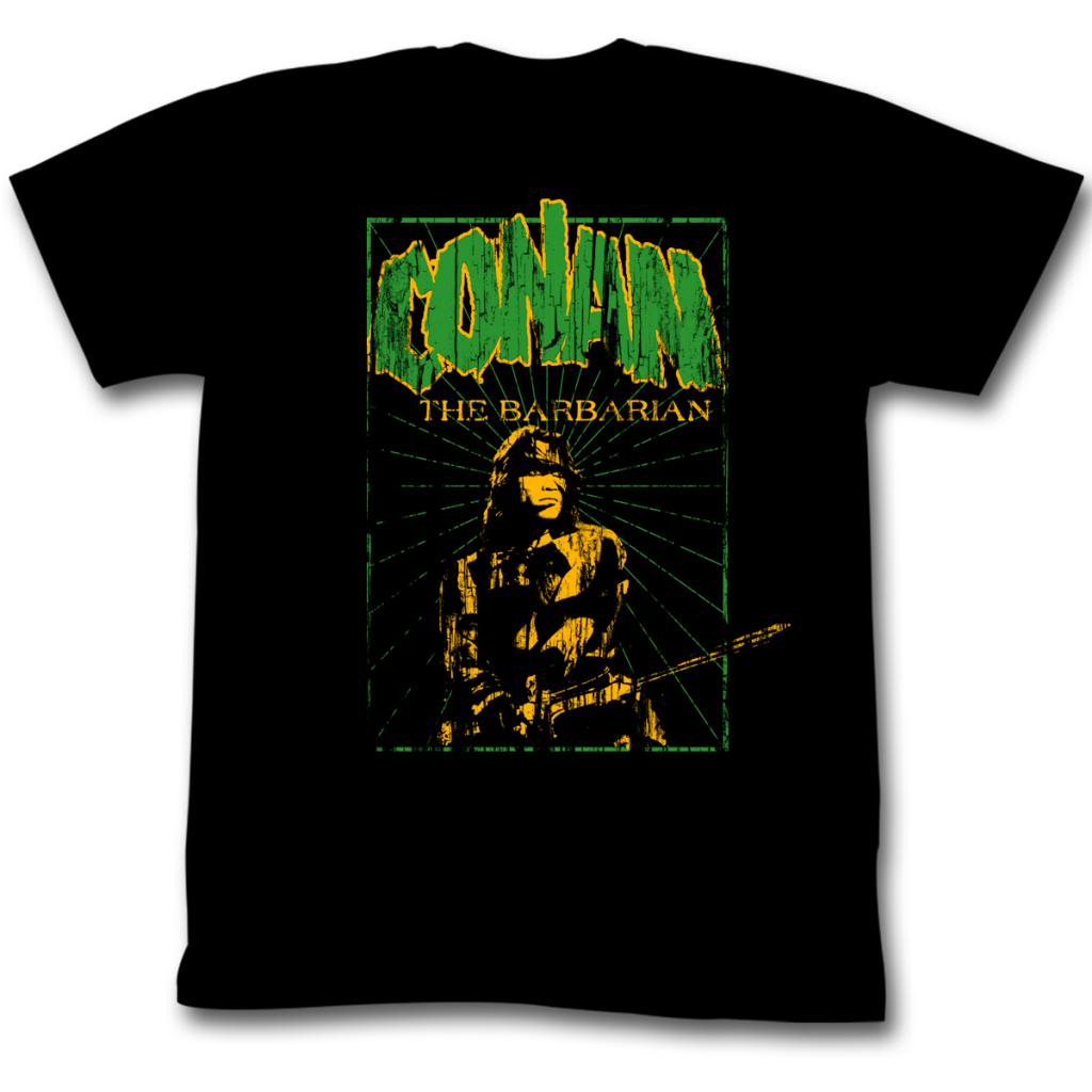 Conan Mens S/S T-Shirt - In The Green - Solid Black