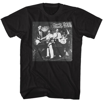 Cheap Trick Mens S/S T-Shirt - Signatures - Solid Black