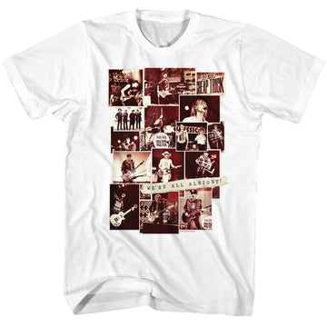 Cheap Trick Mens S/S T-Shirt - Photo Collage - Solid White