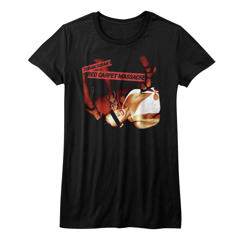 Duran Duran Girls Juniors S/S T-Shirt - Duran Duran - Solid Black