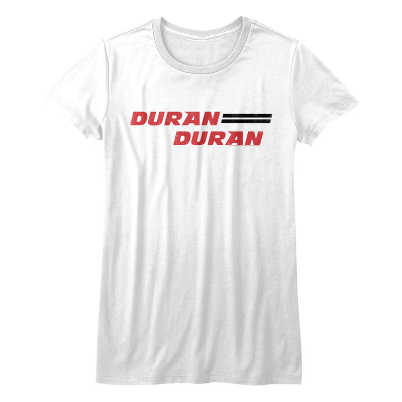 Duran Duran Girls Juniors S/S T-Shirt - Duran Duran - Solid White