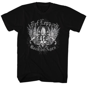 Def Leppard Mens S/S T-Shirt - Rockofages - Solid Black