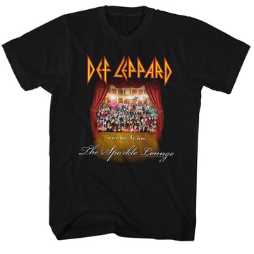 Def Leppard Mens S/S T-Shirt - Sparklelounge - Solid Black