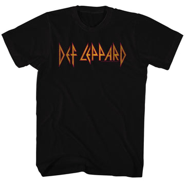Def Leppard Mens S/S T-Shirt - Def Leppard - Solid Black