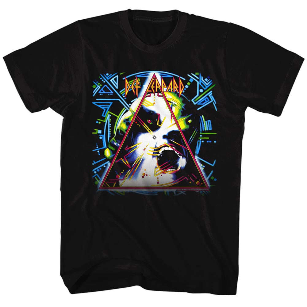 Def Leppard Mens S/S T-Shirt - Hysteria - Solid Black