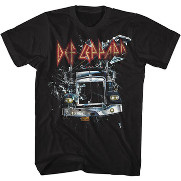 Def Leppard Mens S/S T-Shirt - Onthroughtheglass - Solid Black