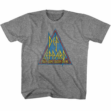 Def Leppard Toddler S/S T-Shirt - Primary Triangle - Heather Graphite Heather