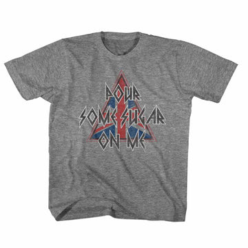 Def Leppard Toddler S/S T-Shirt - Pour Some Triangle - Heather Graphite Heather