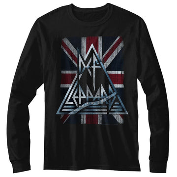 Def Leppard Mens L/S T-Shirt - Jacked Up - Solid Black
