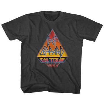 Def Leppard Toddler S/S T-Shirt - On Tour 83 - Heather Black Heather