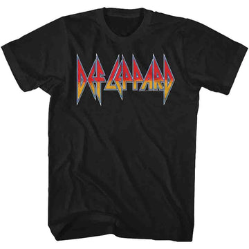 Def Leppard Mens S/S T-Shirt - Logo - Solid Black