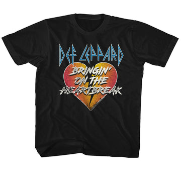 Def Leppard Youth S/S T-Shirt - Bringin - Solid Black