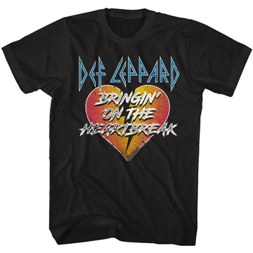 Def Leppard Mens S/S T-Shirt - Bringin - Solid Black