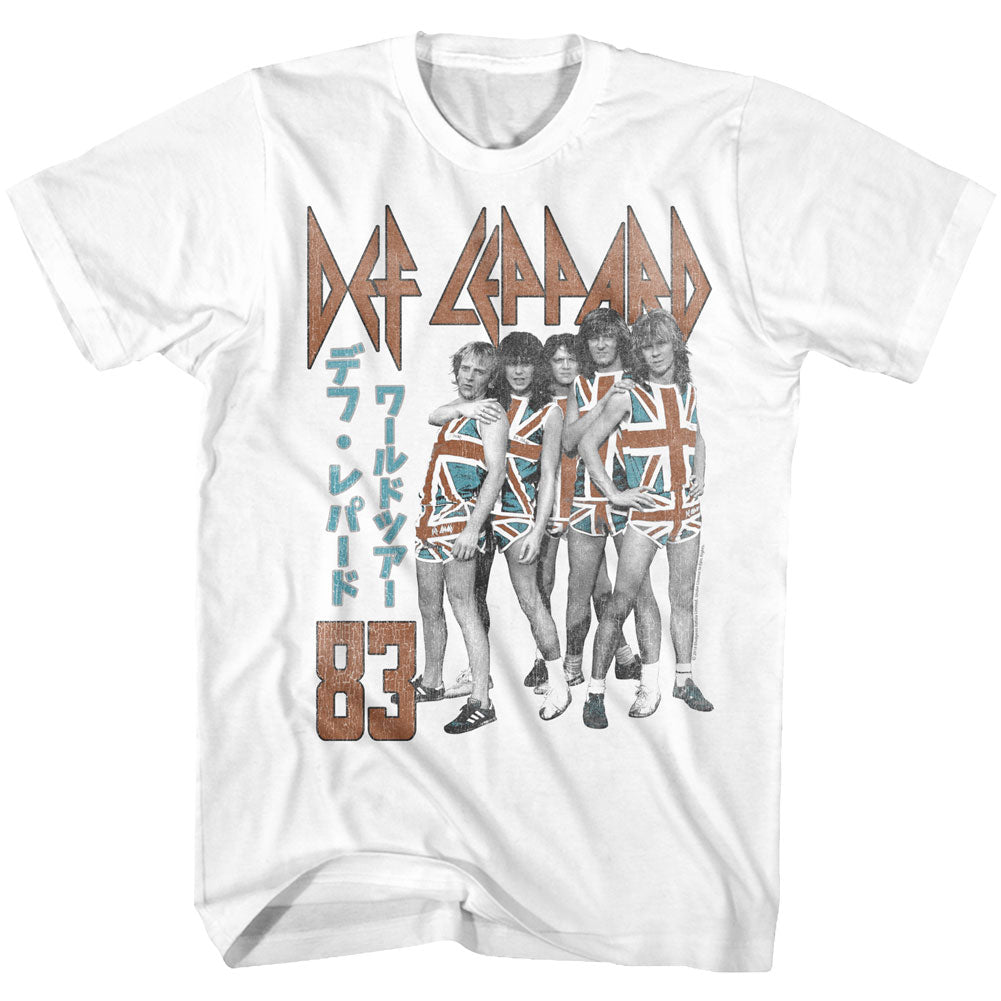 Def Leppard Mens S/S T-Shirt - Deflep83 - Solid White